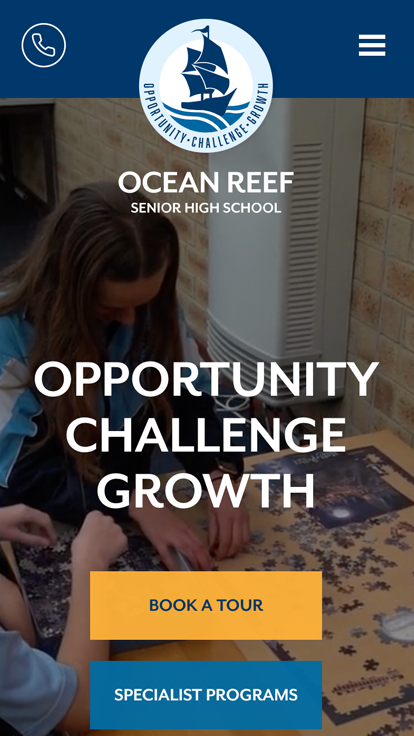 Ocean Reef SHS - School Web Design